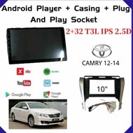 TOYOTA CAMRY  97-19 ANDROID PLAYER + CASING + FOC  REVERSE CAMERA AND ANDROID PLAYER 360 3D 1080P CAMERA  HIGH GRADE