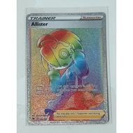 Pokemon allister hyper rare rainbow vivid voltage trainer supporter card