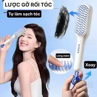 LƯỢC CHẢI TÓC TỰ LÀM SẠCH LƯỢC TĨNH ĐIỆN KUULA CÓ THỂ THU VÀO - LƯỢC GỠ RỐI CHẢI TÓC CHỐNG TĨNH ĐIỆN
