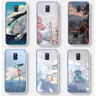 For Samsung galaxy a8 2018 A8 Plus 2018 A6 2018 Soft Silicone TPU Casing phone back Case