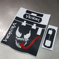 Motorcycle slim iu 3d carbon stickers, design 22. venom