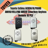Toyota Estima ACR50/ALPHARD ANH10/VELLFIRE ANH20 Smartkey Keyless Remote 10 PCS