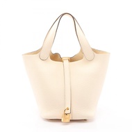 【二手】愛馬仕 HERMES 手提包 Picotin Lock PM Nata 皮革 Picotin Lock PM Nata 女士二手 A