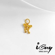 IBUY 916 GOLD Mini Fairy Butterfly Charm 迷你花仙蝴蝶 0.15G 22K