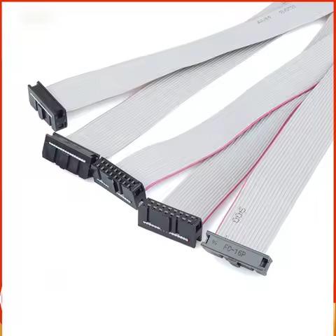 2.54mm IDC 8-Pin Ribbon Cable, Male to Female IDE Extension 30cm 3PCS for DIY PCB, Arduino, Raspberr