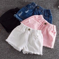 Baby Girl Trousers Baby Shorts Frayed Shorts High Waist Shorts Girls Pants Denim Shorts Baby Girl Cl