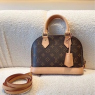 「JL精品代購」9新 LV 老花 Alma bb ic 芯片款