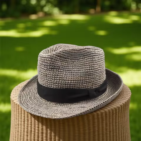 High Quality Raffia Straw Hat Woman Beach Fashion Sun Cap Men Big Size Fedora 56-58cm 59-60cm
