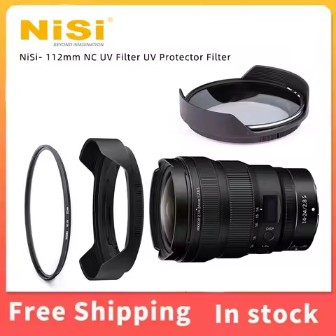 NiSi 112mm NC UV Lens Protector Filter for Nikon Z 14-24mm f/2.8 S Ultra Slim Brass Frame Waterproof