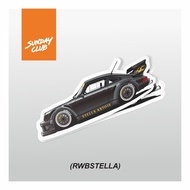 Sunday Club - RWB STELLA JDM Porsche Hot Wheels Car Unit Sticker