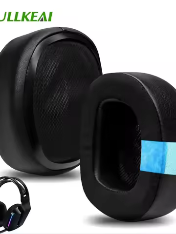 Nullkeai Replacement Ear Cushion for Logitech G335 G535 G733 Headphone Earpads Sleeve Pad Sheep Earm