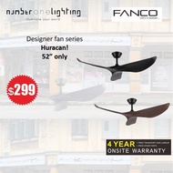 [Free delivery] Fanco Huracan 52" fan, remote control