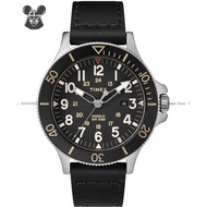(SALES) TIMEX TW2R45800 Men's Analog Watch Style Core Allied Coastline 43mm Leather Strap Black *Ori