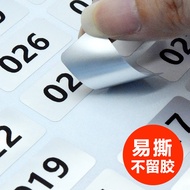 AIA Digital Label Stickers Oil-Resistant and Wear-Resistant001-500Intercom Number Mirror Gift Non-Sa