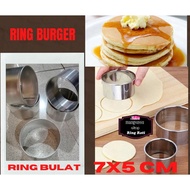 BurgerRing / cutterRing 7X5 CM round bread moldRing