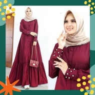 Ready Stock Baju Gamis Wanita Jumbo Ab Athaya Ld 120 Dress Muslim Big