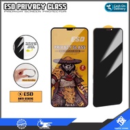Tempered Glass ESD Privacy Anti Spy Premium Oppo F7 F9 F11 Pro F15 F19 Pro Oppo K3 K5 K7 K9 Pro K10 Pro Oppo R15 Pro R17 Pro