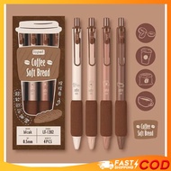 4Pcs/set Cute Gel Pen For School Writing Neutral Pen Office Supplies Stationery Writing Pen Gift