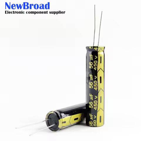 5 pieces 450V56UF High-frequency LCD Power Supply Commonly Used Long Strip Brand New Electrolytic Ca
