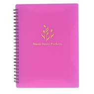Music Score Folder Sheet Presentation Book Large Capacity PVC for File Home School Office Pink