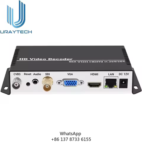 H.265/H.264 4K SRT RTSP RTMP Ip To HDMI SDI VGA CVBS Stereo Audio HD Iptv Video Decoder