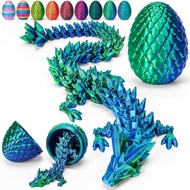 TBOLINE 12" 3D Printed Dragon Egg, Prefilled Easter Eggs Basket Stuffers, Cool Articulated Easter Dr
