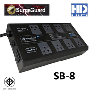 SurgeGuard SB-8 Black เครื่องกรองกระแสไฟฟ้าและลดทอนสัญญาณรบกวน