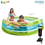 ( โปรสุดคุ้ม... ) Intex สระน้ำเป่าลมทรงกลม ซีทรู 2.03x0.51 ม. รุ่น 57489 + ที่สูบลมดับเบิ้ลควิ๊ก วัน รุ่น 68612 ราคาถูกสุด สระ เป่า ลม สระ น้ำ เป่า ลม สระ น้ำ เด็ก สระ ยาง เป่า ลม