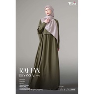 Nibras Gamis Kaftan RKN 001 A Navy Grey Army Turquoise Maroon Caramel Terracotta Koshibo Busui ORI