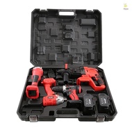 Drill Set , 2 Battery Wrench with Applications Various Electric Tools Universal Power Grinder for Impact Versatile Angle