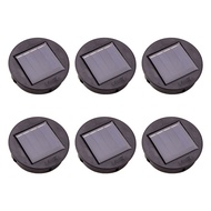 6Pc Smart Garden Solar Powered Replacement Round LED Light Box Solar Battery Box Solar Cells Li-Ion Battery Charger