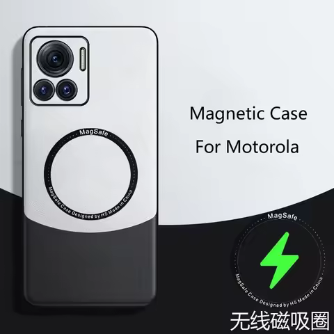 Magnetic Case For Motorola Edge 30 Ultra Moto Edge30 Pro 30 Fusion Luxury Silicone Leather Color Blo