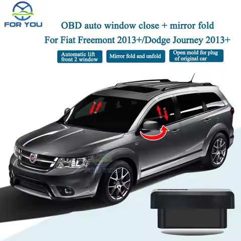 FORYOU OBD Car Auto Power Front 2 Window Closer Open and Side Mirror folder Kit For Dodge Journey 20