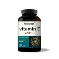 美國自然鐘NatureBell 400iu維生素E 400粒軟膠囊非基改