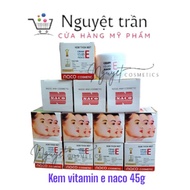 Bulk order of 10 boxes of naco vitamin e cream 45g 3-sided cream