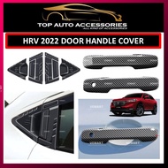 HONDA HRV 2022-2024 DOOR HANDLE COVER CARBON FIBER COLOR FRONT AND REAR DOOR HANDLE COVER PEMEGANG P