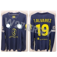 JERSEY PLAYER ISSUE - ATM AWAY LONGSLEEVE 2025-2026 name player J.Alvarez + Patch UCL