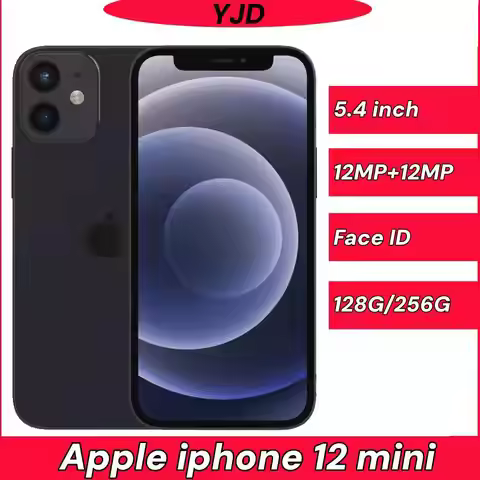 98% New Original Apple iPhone 12 mini 5.4" 4G 5G 64GB/128GB/256GB ROM 12MP+12MP A14 Chip IOS LTE Unl