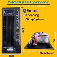MODUL KIT POWER SPEAKER AKTIF 15-3 MP3 BLUETOOTH 250watt (harga sudah termasuk packing bubblewrap)