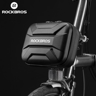 ROCKBROS Folding Bicycle Bag Waterproof Hard Shell Reflective Front Panniers For Electric Bicycle MTB Road Cycling Accessories