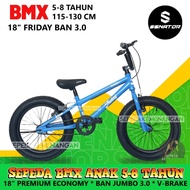 18in Senator Slammer MX2 BMX Sepeda Anak Laki-Laki Usia 5 - 8 Tahun