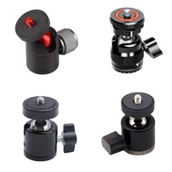 Metal Mini Gimbal Photography Spherical Gimbal 14 Tripod Dismantling Small Gimbal Three-Hole Gimbal