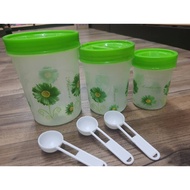 1 SET- SEASONING CONTAINER WITH SPOON / CONDIMENT SEASONING SPICES CONTAINER WITH SPOON