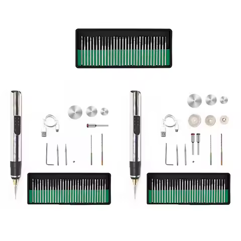 Electric Engraver Etching Pen Professional Electric Drilling Etching Pen Rechargeable 3 Gears Adjust