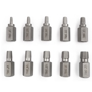 10Pcs Screw Extractor Set Damaged Broken Bolt Screw Extractor Hex Head Extractor