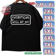 KATUN EVERYTHING T-SHIRT SML XL 2XL 3XL 4XL 5XL 6XL 7XL 8XL BIG SIZE MIX89 material: thick combed co