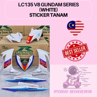 Coverset LC135 LC-135 V8 Gundam Series White Bodyset (Sticker Tanam)