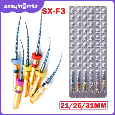 1 or 10 Pks Easyinsmile Dental Endo X3-Pro Large Taper Files Rotary Engine Anti-Fatigue Root Canal D