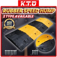 VEHICLE SAFETY RUBBER ROAD SPEED HUMP ROAD HUMP SPEED BUMP END CAP PIECE SECTION YELLOW BLACK / BONG
