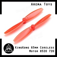KingKong 65mm Micro Propeller Propeller Coreless Motor 8520 720 Brushed Drone Propeller Drone Access